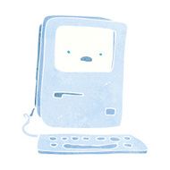 cartoon old computer N43