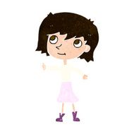 cartoon happy girl N92