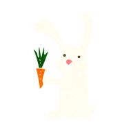 Cartoon Rabbit With Carrot N11