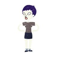 cartoon halloween girl N19
