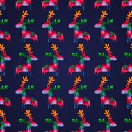 seamless pattern with colorful deers