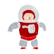 cartoon space man N35