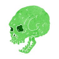 cartoon spooky skull N161