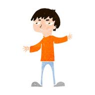 cartoon annoyed boy N37