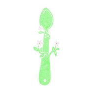 cartoon organic food symbol spoon N6