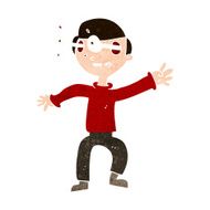 cartoon amazed boy N19