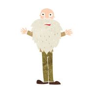 cartoon bearded old man N37
