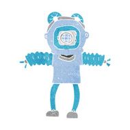 cartoon deep sea diver N29