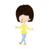 cartoon confused woman N111