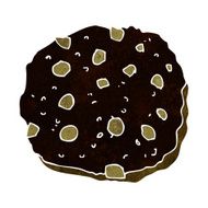 chocolate chip cookie cartoon N12