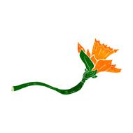 cartoon daffodil flower N10