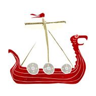 Cartoon Viking Ship N31