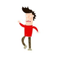 cartoon loudmouth man N10