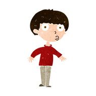 Cartoon Surprised Boy N29