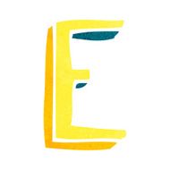 cartoon letter N125