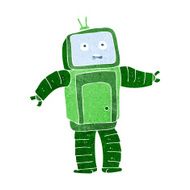 cartoon funny robot N85
