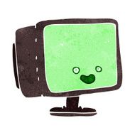 Cartoon Computer Screen N28