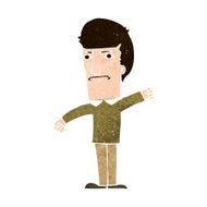 cartoon angry man N103