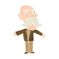 cartoon angry old man N150