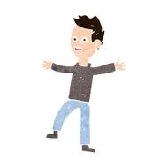 cartoon startled boy N35
