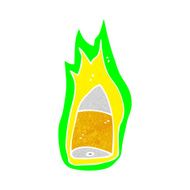 cartoon flaming bullet N13