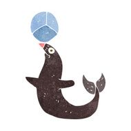 cartoon performing seal N10