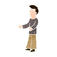 cartoon curious man N69