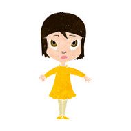 cartoon girl in dress N10