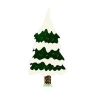 cartoon snowy tree N8