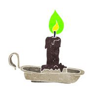 cartoon spooky candlestick N8