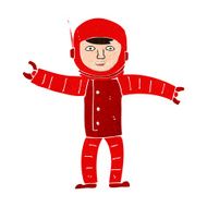 cartoon space man N36