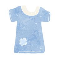 cartoon patched old tee shirt N10