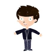 cartoon happy boy N236