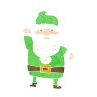cartoon angry santa claus N19
