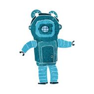 cartoon deep sea diver N30