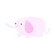 cartoon funny little elephant N6