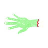 gross zombie hand cartoon N8