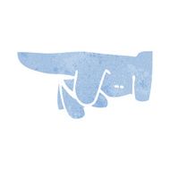 cartoon pointing hand N48