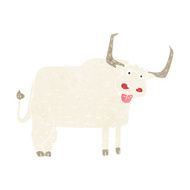 cartoon hairy cow N10