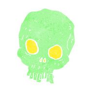 cartoon spooky skull N163