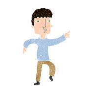 cartoon dancing man N49