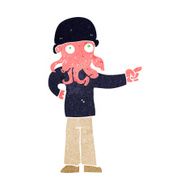 cartoon alien monster man N19