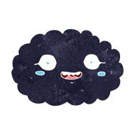 happy cartoon cloud N25