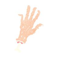 cartoon gross severed hand N5