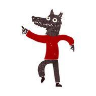 cartoon wolf man N45