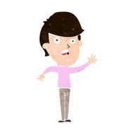 cartoon unhappy boy N57