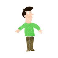 cartoon surprised man N139