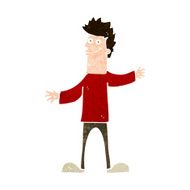 cartoon happy man N470