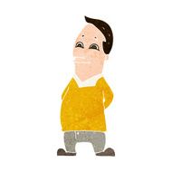 cartoon friendly man N25