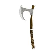 cartoon viking axe N10